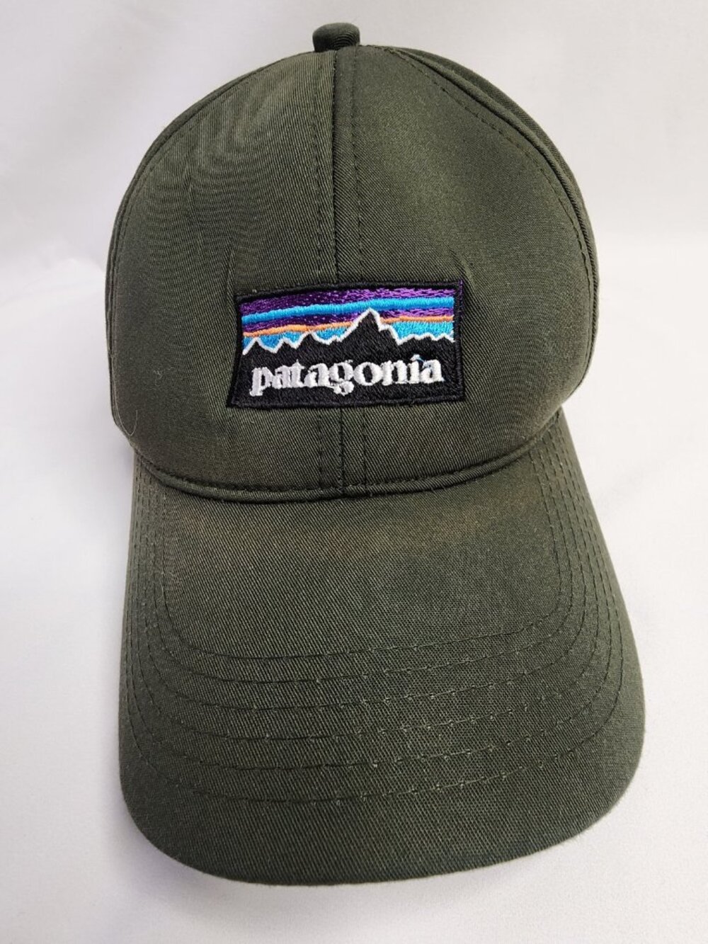 Patagonia x New Era 9FORTY Trucker Hat Olive Green, P-6 Logo, OS